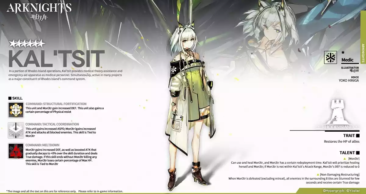 Kal’tsit Arknights tier list