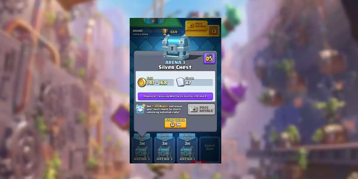 Abra os seus baús Clash Royale
