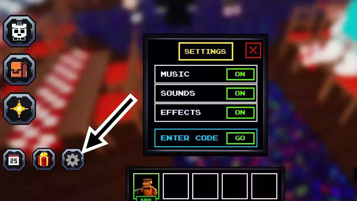 como resgatar Códigos Five Nights TD