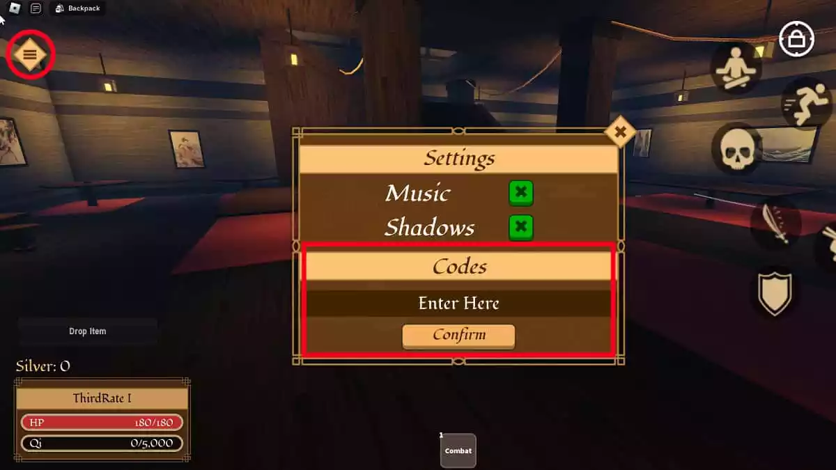 como resgatar Códigos Murim Cultivation