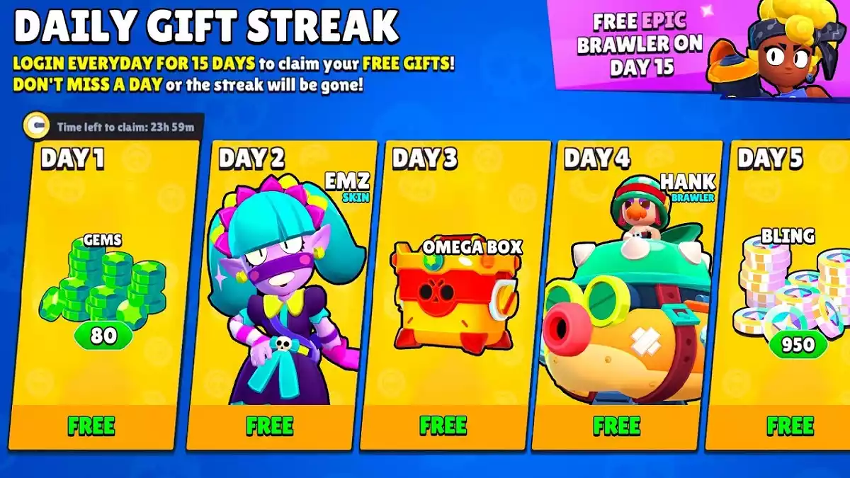 Brawl Stars Gemas grátis gifts presentes