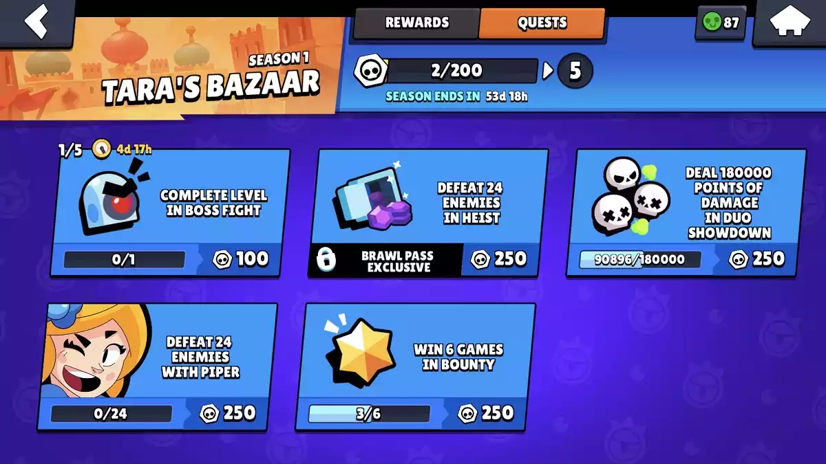 Brawl Stars Gemas grátis missões diarias