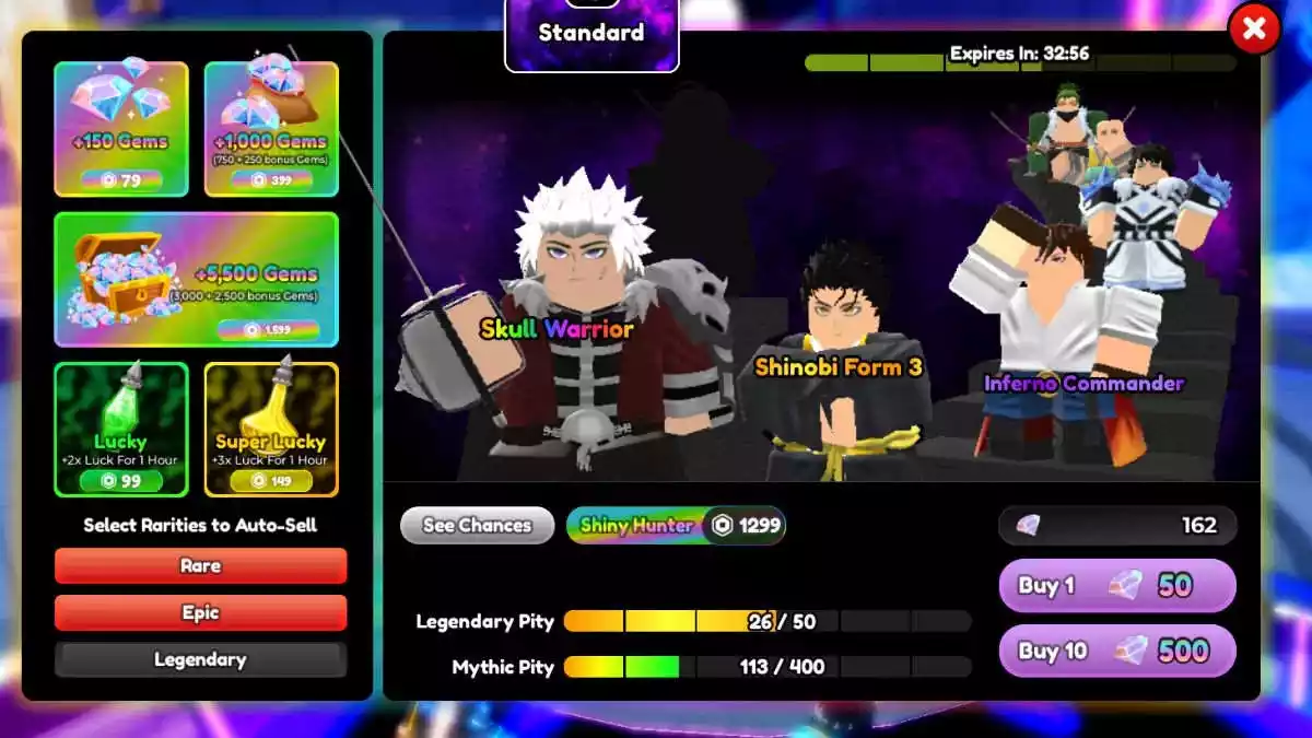 Melhores Mythics Classificados em Anime Defenders - Roblox