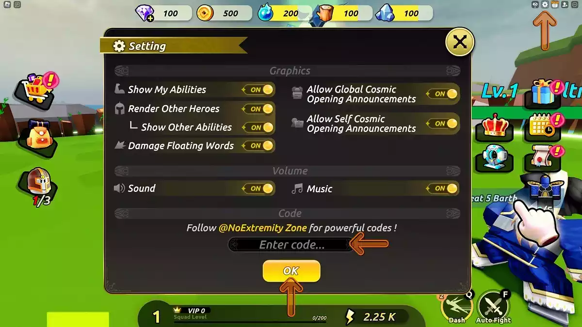 como resgatar Códigos Anime Elites Squad