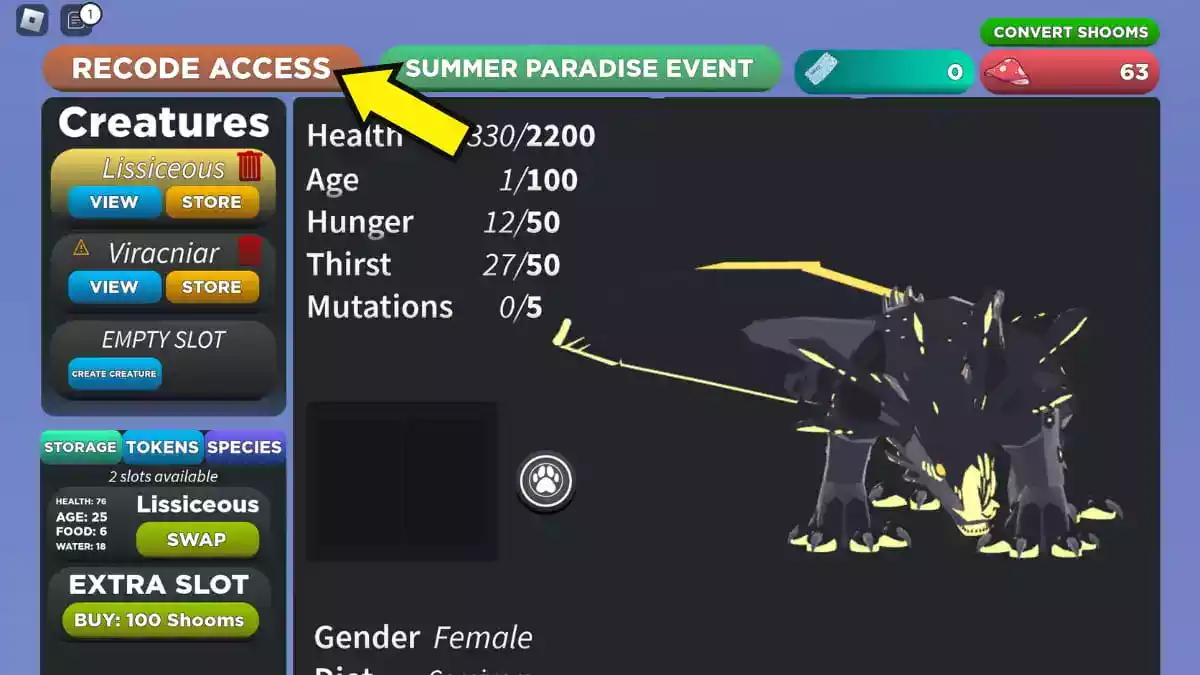 como resgatar Códigos Creatures of Sonaria