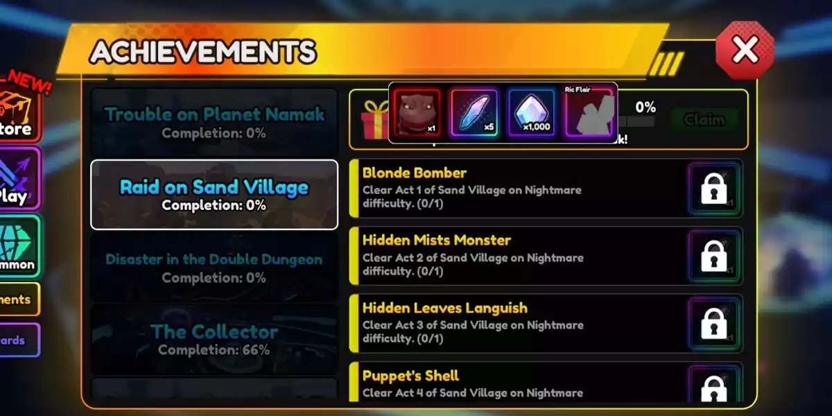 Como desbloquear montarias e emotes no Anime Vanguards