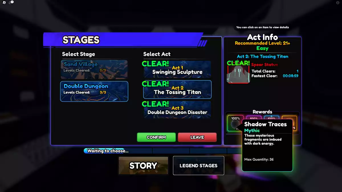 Como obter rastros de sombra Anime Vanguards