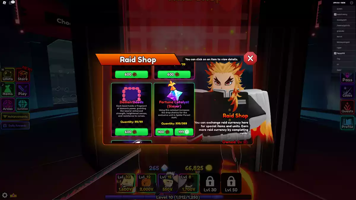 Como pegar o Rengoku Anime Vanguards