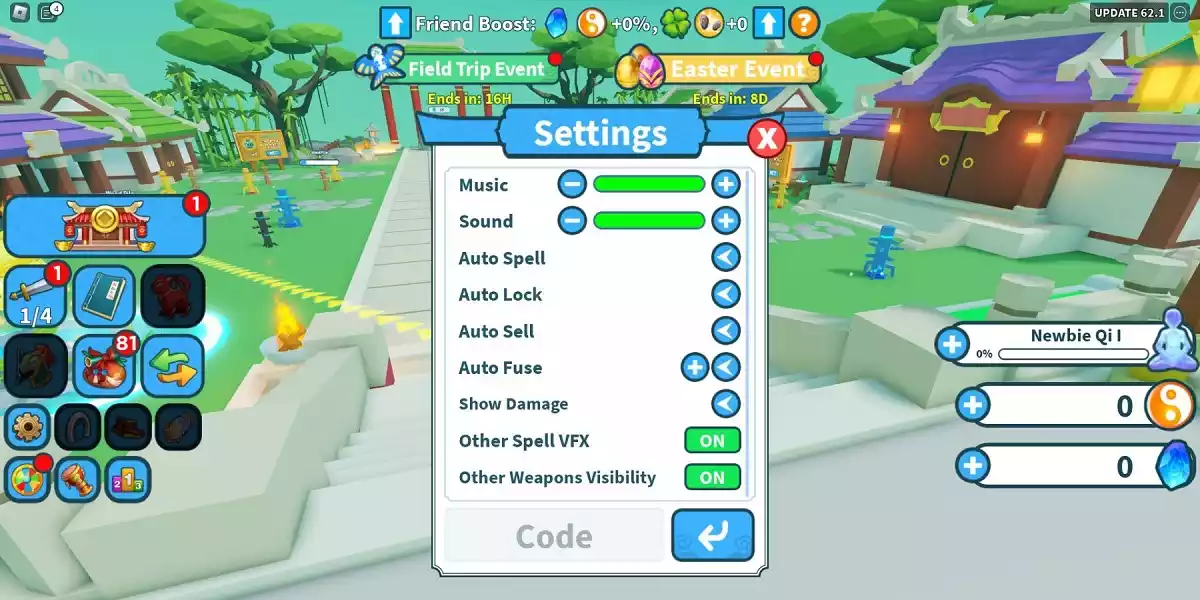 Como resgatar Códigos Weapon Fighting Simulator