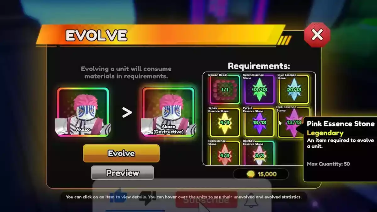 Guia de evolucao do Akazo Anime vanguards