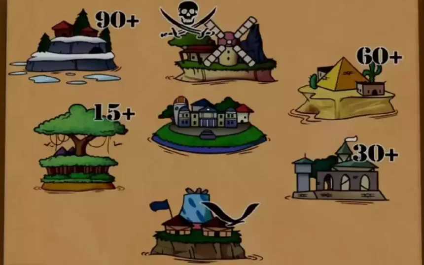 blox fruits mapas locais três mares