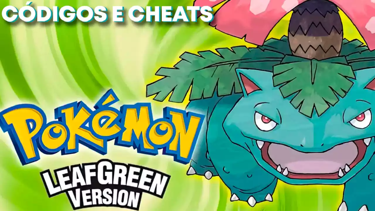 Códigos E Cheats Pokémon Leaf Green Pokémons, Status Máximo, Itens