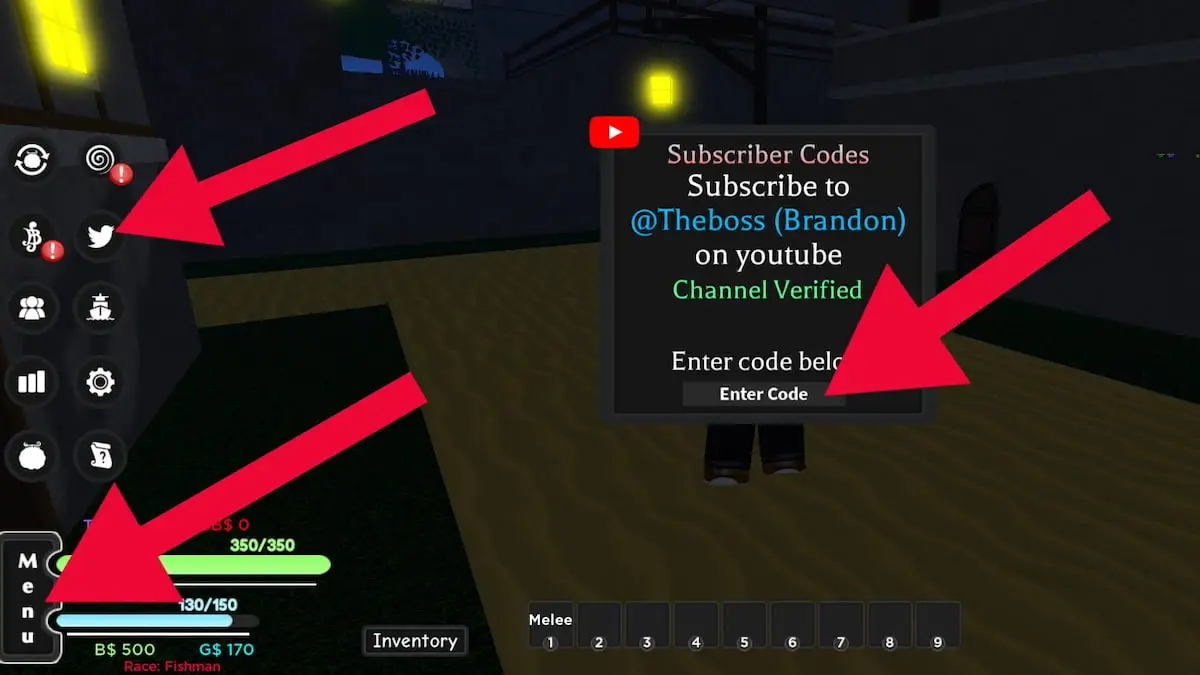 Como resgatar códigos A One Piece Game