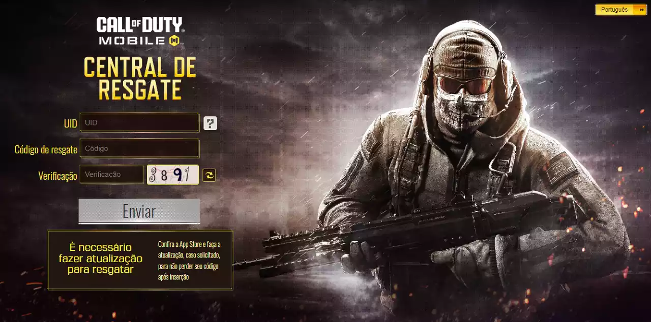 Como resgatar códigos do CoD Mobile