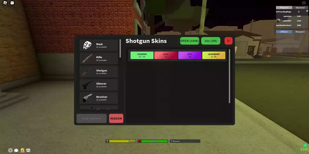 Como resgatar os codigos Da Hood