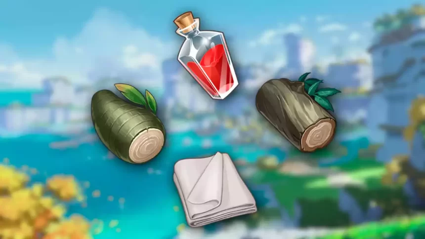 Genshin Impact Todos os Materiais para Decoração