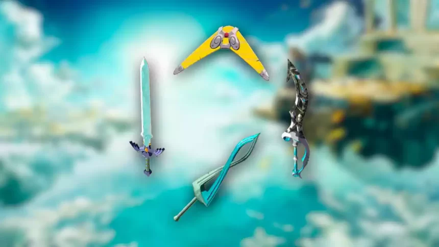 The Legend of Zelda Tears of the Kingdom Todas as Espadas