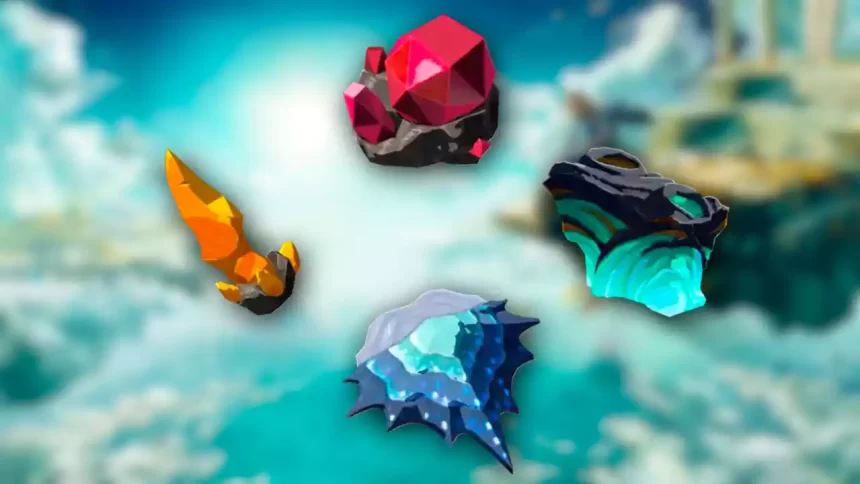 The Legend of Zelda Tears of the Kingdom Todos os Materiais de Minério