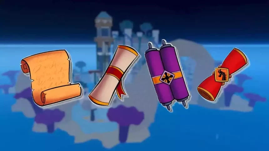 Blox Fruits Como conseguir Pergaminhos